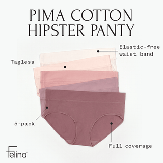Pima Cotton Stretch Hipster 5-Pack