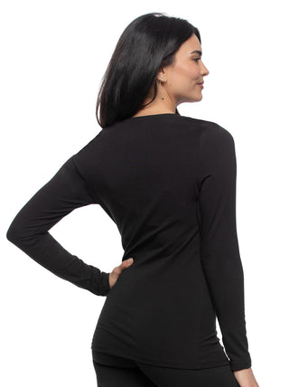 Cotton Modal Stretch Long Sleeve Crew Neck 4-Pack
