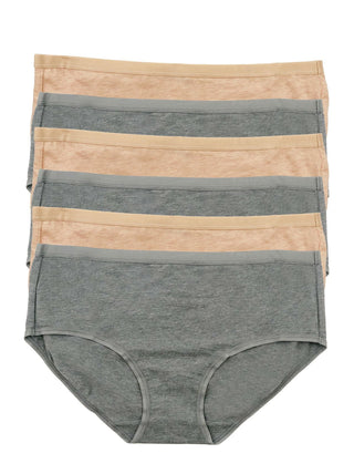 Organic Cotton Stretch  Hipster 6-Pack