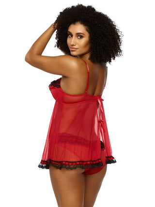 Jezebel by Felina Ruffles Galore Babydoll with Hipster