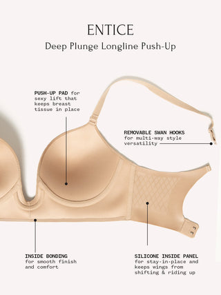 Entice Plunge Push Up Bra